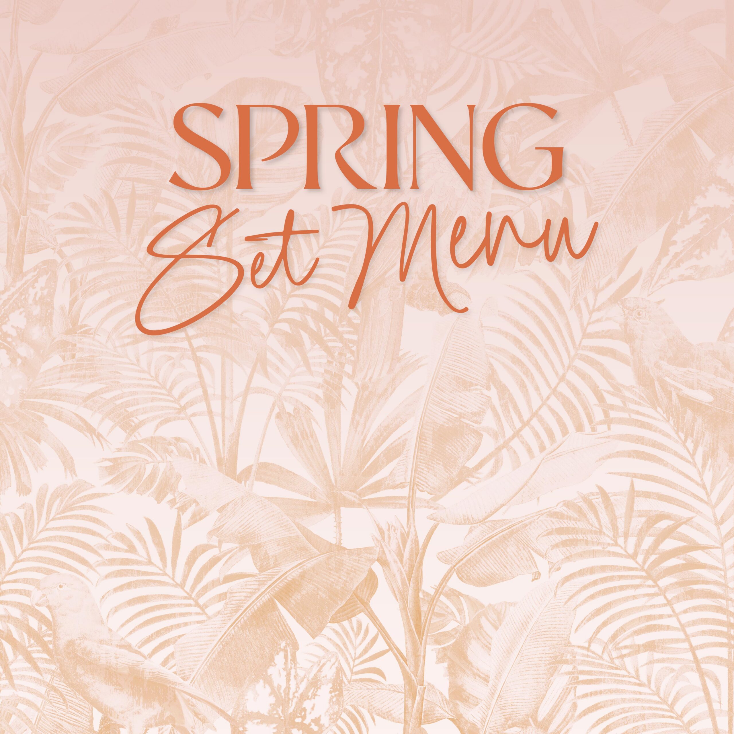 Spring Set Menu
Available from 1st March 2026
